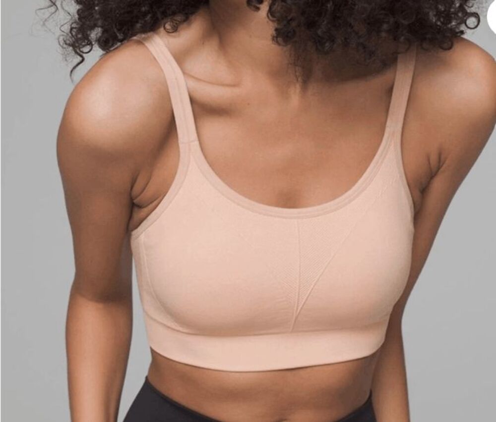 Soma Seamless Ballet Back Sports Bra Rose Blush Low Impact XL NWOT